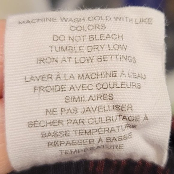 💖2 for $30!💖  Warehouse One Black and Red Plaid Casual Button-Down Shirt - Picture 7 of 7